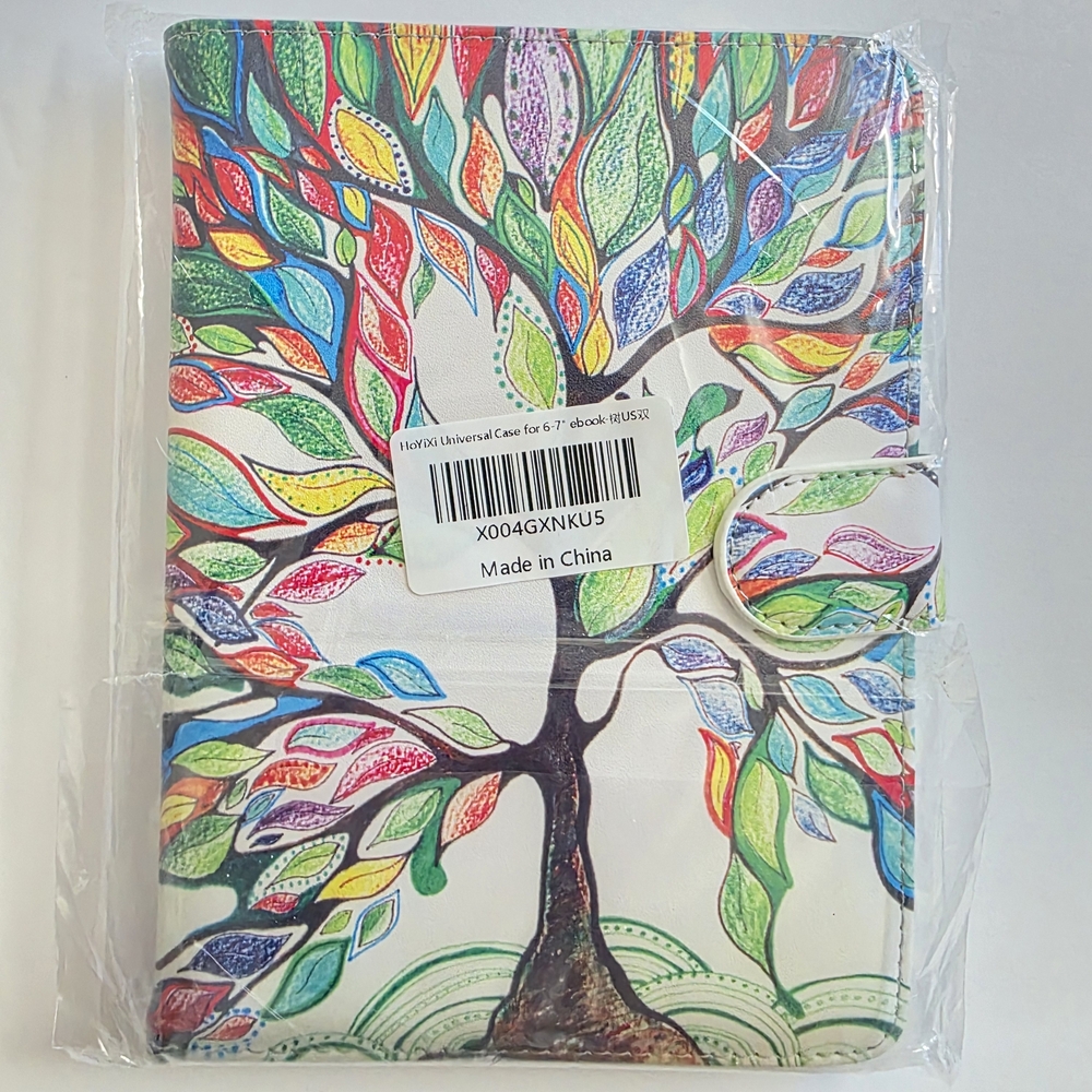 Colorful Tree Design. Universal Case For 6-7" E-reader.